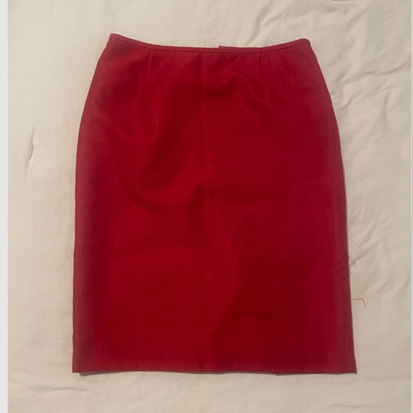 Pencil Work Business Casual Classy Classic Girly Cherry Boss Girl Midi Skirt - Picture 6 of 6